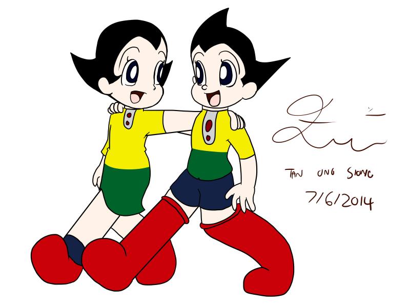 Little Astro meets Uran the twin sister.jpg